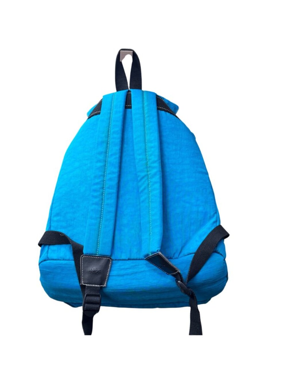 Kipling Drawstring Blue Nylon Backpack Multiple Compartments Compact Lightweight - Picture 8 of 9